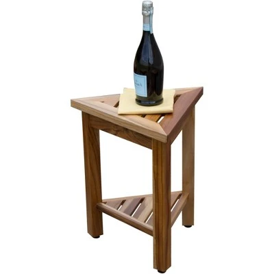 17" FlexiCorner Wide Teak Shower Shelf with Shelf - EcoDecors 12 17" FlexiCorner Wide Teak Shower Shelf with Shelf - EcoDecors – Image 10