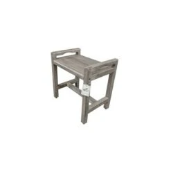 20" Eleganto GR107 Wide Teak Wood Shower Bench with Handles - CoastalVogue -Ottomans Official Shop unnamed file 6276
