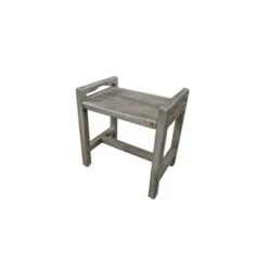 20" Eleganto GR107 Wide Teak Wood Shower Bench with Handles - CoastalVogue -Ottomans Official Shop unnamed file 6278