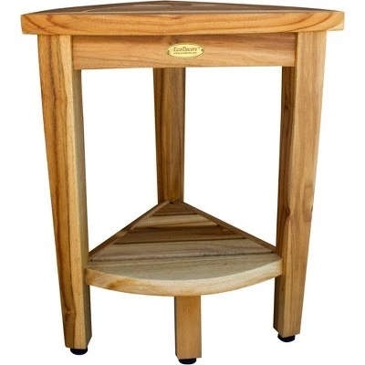 15" FlexiCorner ED975 Wide Teak Shower Bench/Stool - EcoDecors 6 15" FlexiCorner ED975 Wide Teak Shower Bench/Stool - EcoDecors – Image 4