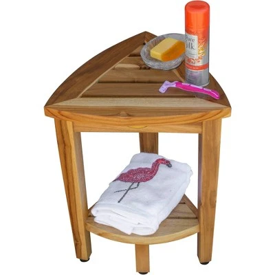 15" FlexiCorner ED975 Wide Teak Shower Bench/Stool - EcoDecors 7 15" FlexiCorner ED975 Wide Teak Shower Bench/Stool - EcoDecors – Image 5