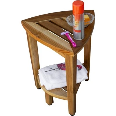 15" FlexiCorner ED975 Wide Teak Shower Bench/Stool - EcoDecors 8 15" FlexiCorner ED975 Wide Teak Shower Bench/Stool - EcoDecors – Image 6