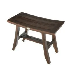 24" Satori DT161 Wide Teak Wood Shower Stool for Shaving Legs - DecoTeak -Ottomans Official Shop unnamed file 6307