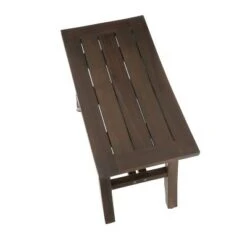 24" Satori DT161 Wide Teak Wood Shower Stool for Shaving Legs - DecoTeak -Ottomans Official Shop unnamed file 6311