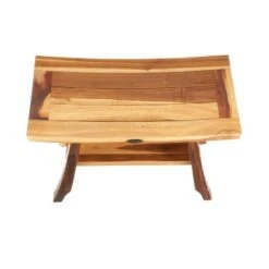 24" Satori ED991 Wide Teak Shower Stool for Shaving Legs - EcoDecors -Ottomans Official Shop unnamed file 6327