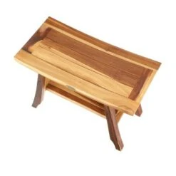 24" Satori ED991 Wide Teak Shower Stool for Shaving Legs - EcoDecors -Ottomans Official Shop unnamed file 6328