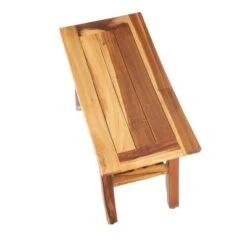 24" Satori ED991 Wide Teak Shower Stool for Shaving Legs - EcoDecors -Ottomans Official Shop unnamed file 6329