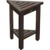 17" FlexiCorner Wide Teak Shower Shelf with Shelf Dark Brown - DecoTeak -Ottomans Official Shop unnamed file 6350