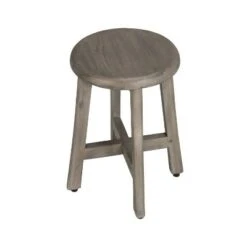18" Shoji GR910 Tall Teak Wood Stool for Showers/Vanities - CoastalVogue -Ottomans Official Shop unnamed file 6378
