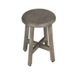 18" Shoji GR910 Tall Teak Wood Stool for Showers/Vanities - CoastalVogue -Ottomans Official Shop unnamed file 6379
