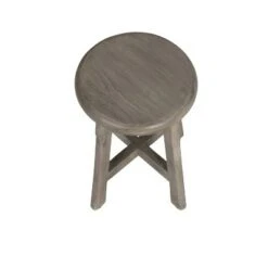 18" Shoji GR910 Tall Teak Wood Stool for Showers/Vanities - CoastalVogue -Ottomans Official Shop unnamed file 6380