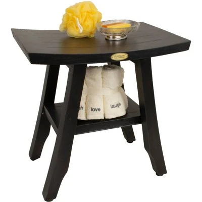 18" Satori GR167 Wide Teak Shower Bench with Shelf - CoastalVogue 6 18" Satori GR167 Wide Teak Shower Bench with Shelf - CoastalVogue – Image 4