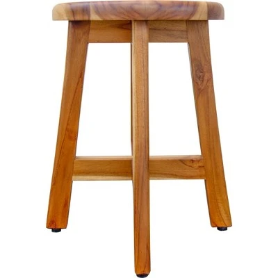 18" Shoji ED910 Tall Teak Stool for Showers/Vanities - EcoDecors 4 18" Shoji ED910 Tall Teak Stool for Showers/Vanities - EcoDecors – Image 2
