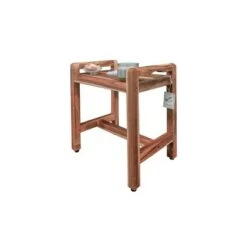 20" Eleganto ED982 Wide Teak Shower Bench with Handles - EcoDecors -Ottomans Official Shop unnamed file 6446