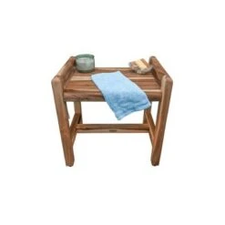 20" Eleganto ED982 Wide Teak Shower Bench with Handles - EcoDecors -Ottomans Official Shop unnamed file 6448