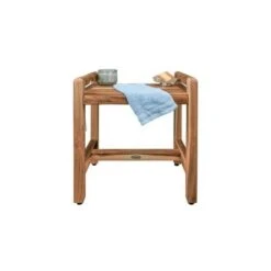 20" Eleganto ED982 Wide Teak Shower Bench with Handles - EcoDecors -Ottomans Official Shop unnamed file 6449