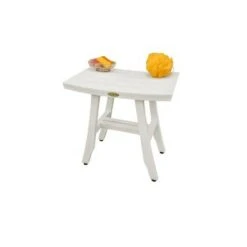 18" Satori ED1161 Wide Teak Wood Shower Transfer Bench/Seat - CoastalVogue