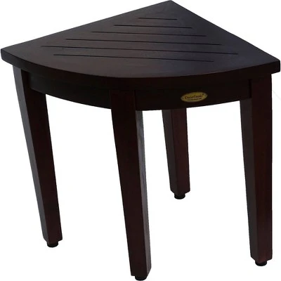 16" SnazzyCorner DT160 Wide Teak Wood Shower Bench or Stool - DecoTeak 3 16" SnazzyCorner DT160 Wide Teak Wood Shower Bench or Stool - DecoTeak