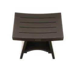 18" Serenity DT101 Wide Teak Wood Shower Bench with Shelf - DecoTeak -Ottomans Official Shop unnamed file 6470