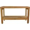 30" Eleganto ED1000 Wide Teak Shower Bench with Shelf - EcoDecors -Ottomans Official Shop unnamed file 6480