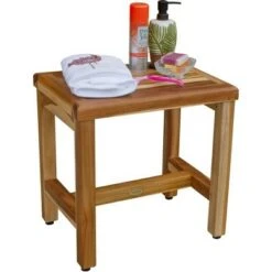 18" Eleganto ED999 Wide Teak Shower Safety Transfer Bench - EcoDecors -Ottomans Official Shop unnamed file 6505