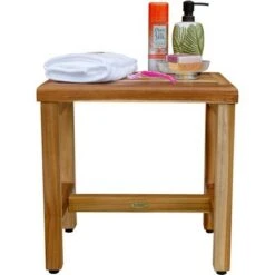 18" Eleganto ED999 Wide Teak Shower Safety Transfer Bench - EcoDecors -Ottomans Official Shop unnamed file 6506