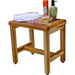 18" Eleganto ED999 Wide Teak Shower Safety Transfer Bench - EcoDecors -Ottomans Official Shop unnamed file 6507