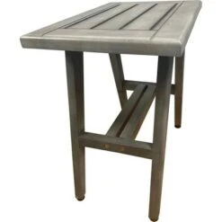 18" MidCentury GR501 Wide Teak Wood Transfer Bench for Showers - CoastalVogue