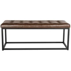 Reynolds Bench - Safavieh Tan / Black -Ottomans Official Shop unnamed file 652