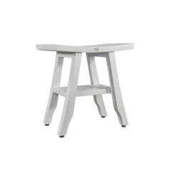 18" Satori ED1106 Wide Teak Shower Bench with Shelf - CoastalVogue -Ottomans Official Shop unnamed file 6544