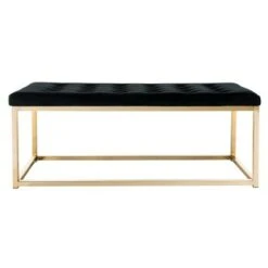 Reynolds Bench - Safavieh Tan / Black -Ottomans Official Shop unnamed file 657