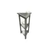 32" FlexiCorner Tall Teak Shower Storage Shelf Light Gray - CoastalVogue -Ottomans Official Shop unnamed file 6586