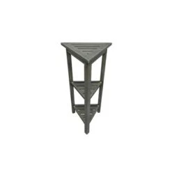 32" FlexiCorner Tall Teak Shower Storage Shelf Light Gray - CoastalVogue -Ottomans Official Shop unnamed file 6589