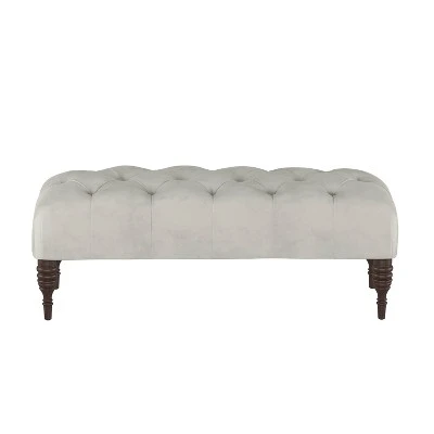 Valletta Velvet Tufted Bench - Skyline Furniture Caribbean 2 Valletta Velvet Tufted Bench - Skyline Furniture Caribbean