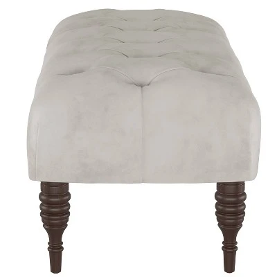 Valletta Velvet Tufted Bench - Skyline Furniture Caribbean 3 Valletta Velvet Tufted Bench - Skyline Furniture Caribbean – Image 2