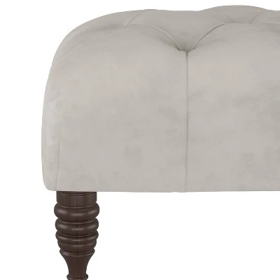 Valletta Velvet Tufted Bench - Skyline Furniture Caribbean 5 Valletta Velvet Tufted Bench - Skyline Furniture Caribbean – Image 4