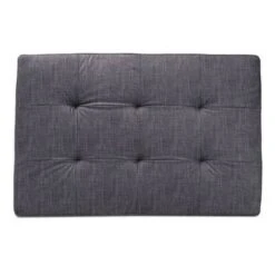 Riley Fabric Upholstered Ottoman Gray/Silver - Baxton Studio -Ottomans Official Shop unnamed file 6636