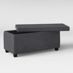 Double Storage Ottoman Dark Gray - Room Essentials™ -Ottomans Official Shop unnamed file 6664