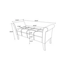 Indie Storage Bench - Linon Periwinkle Paisley -Ottomans Official Shop unnamed file 6688