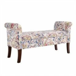 Indie Storage Bench - Linon Periwinkle Paisley -Ottomans Official Shop unnamed file 6690
