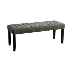 Hepburn Tufted Bench - HOMES: Inside + Out Antique Black/gray -Ottomans Official Shop unnamed file 673