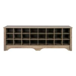 60" Shoe Cubby Bench - Prepac Gray -Ottomans Official Shop unnamed file 6735