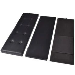 Costway 45''x15''x15'' Large Folding Storage Faux Leather Ottoman Pouffe Box Stool Black -Ottomans Official Shop unnamed file 6774