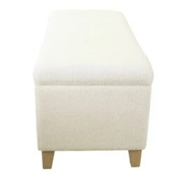 Sherpa Storage Bench Cream - HomePop