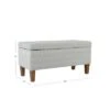 Large Textured Storage Bench - HomePop Ash Gray 1 Large Textured Storage Bench - HomePop Ash Gray -Ottomans Official Shop unnamed file 6792