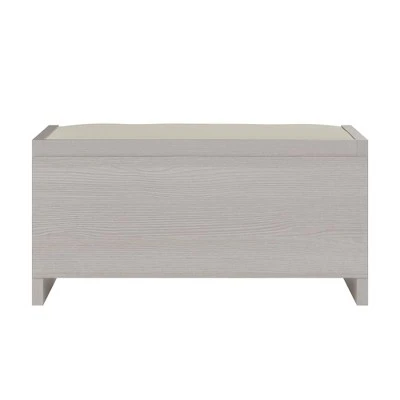 Hendland Entryway Storage Bench with Cushion - Room & Joy Pine 8 Hendland Entryway Storage Bench with Cushion - Room & Joy Pine – Image 6