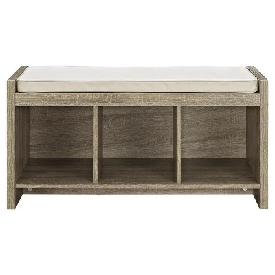 Hendland Entryway Storage Bench with Cushion - Room & Joy Pine 13 Hendland Entryway Storage Bench with Cushion - Room & Joy Pine – Image 11