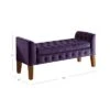 HomePop Velvet Tufted Storage Settee Bench Blue 2 HomePop Velvet Tufted Storage Settee Bench Blue -Ottomans Official Shop unnamed file 6868