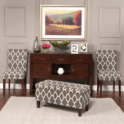 Drake Large Decorative Storage Bench – HomePop Geo Green 4 Drake Large Decorative Storage Bench – HomePop Geo Green – Image 2