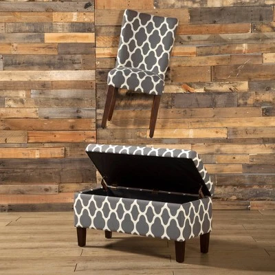 Drake Large Decorative Storage Bench – HomePop Geo Green 11 Drake Large Decorative Storage Bench – HomePop Geo Green – Image 9